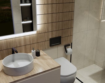 Bathroom 3D Rendering, Online Interior Design Services