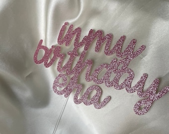IN MY BIRTHDAY Era Cake Topper