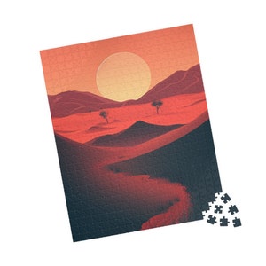 Desert Solitaire: Sunset Silhouettes