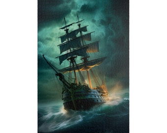 Tempest at Turquoise Sea: Pirate Ship Encounter