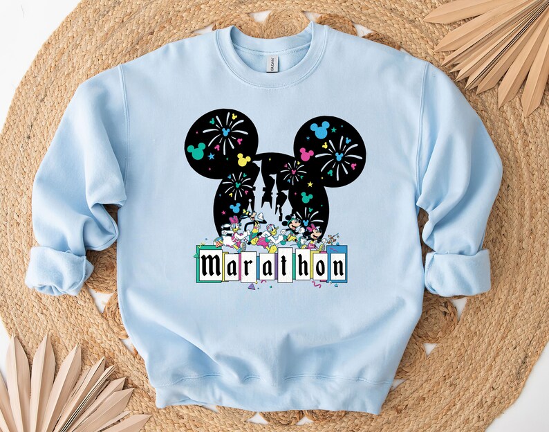Rundisney Shirt, Disney Marathon Gift, Mickey Ears Disney Running Shirt