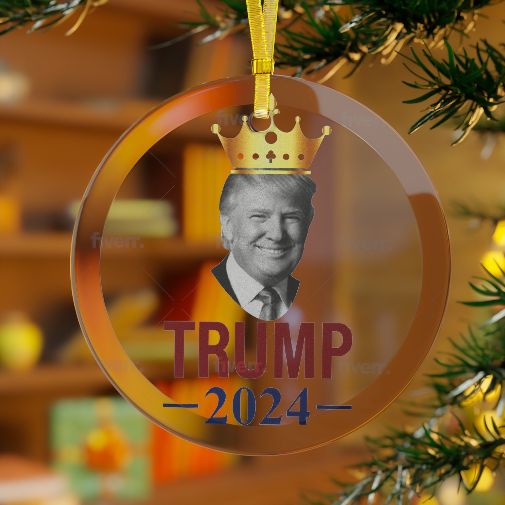 Trump 2024 Christmas Ornament sold by Bottled Toby SKU 90485831