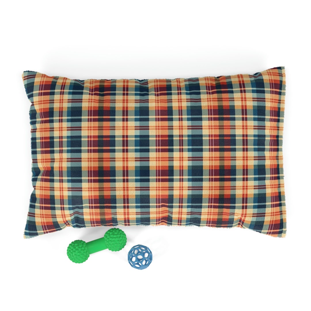Plaid Dog Bed, Cat Bed, Pet Bed, Cute Pet Furniture, Large Bed, Medium