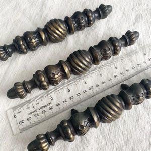 ONE LEFT! Vintage Brass Cabinet Pull: 8" Long Hollywood Regency Hardware| Priced Per Piece