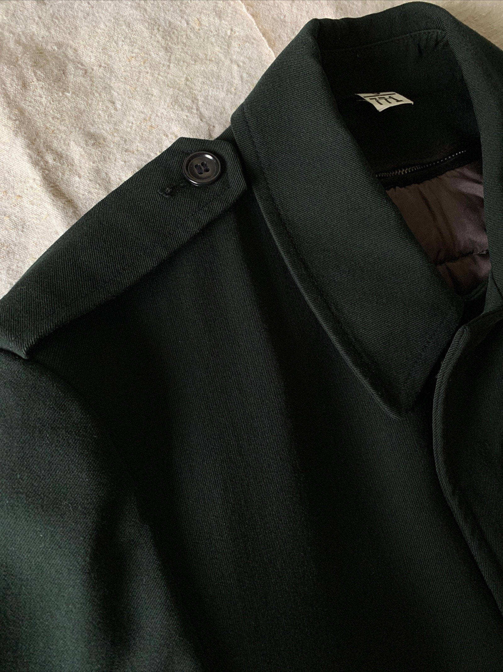 Authentic Military Greatcoat With Removable Liner / Forest Green 100% ...