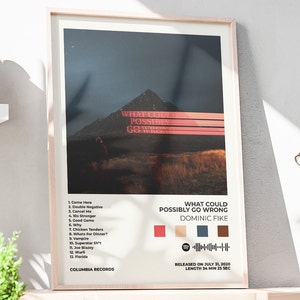 Dominic Fike Album cover poster, digital album cover poster, what could possibly go wrong poster, Dominic Fike digital poster, music gift