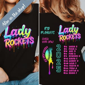 Custom Drippy Ball Softball Roster Back All Stars PNG Pocket ...