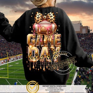 Camisa de futebol Boujee FootballMama com laço de leopardo PNG DTF | Coquette Glam Drip | gotejamento | Camisetas DIY | Drippy Sports respeita a garota do dripping