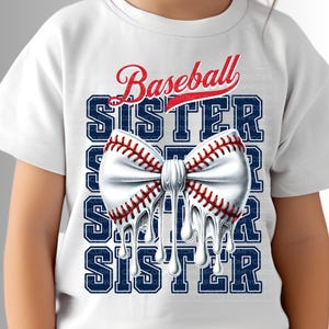 Lazo de béisbol con coqueta que gotea HERMANA png Día del juego Vintage / Lindo lazo de béisbol png / dtf print / game day vibes png, diseños de camisetas de pelota femeninas