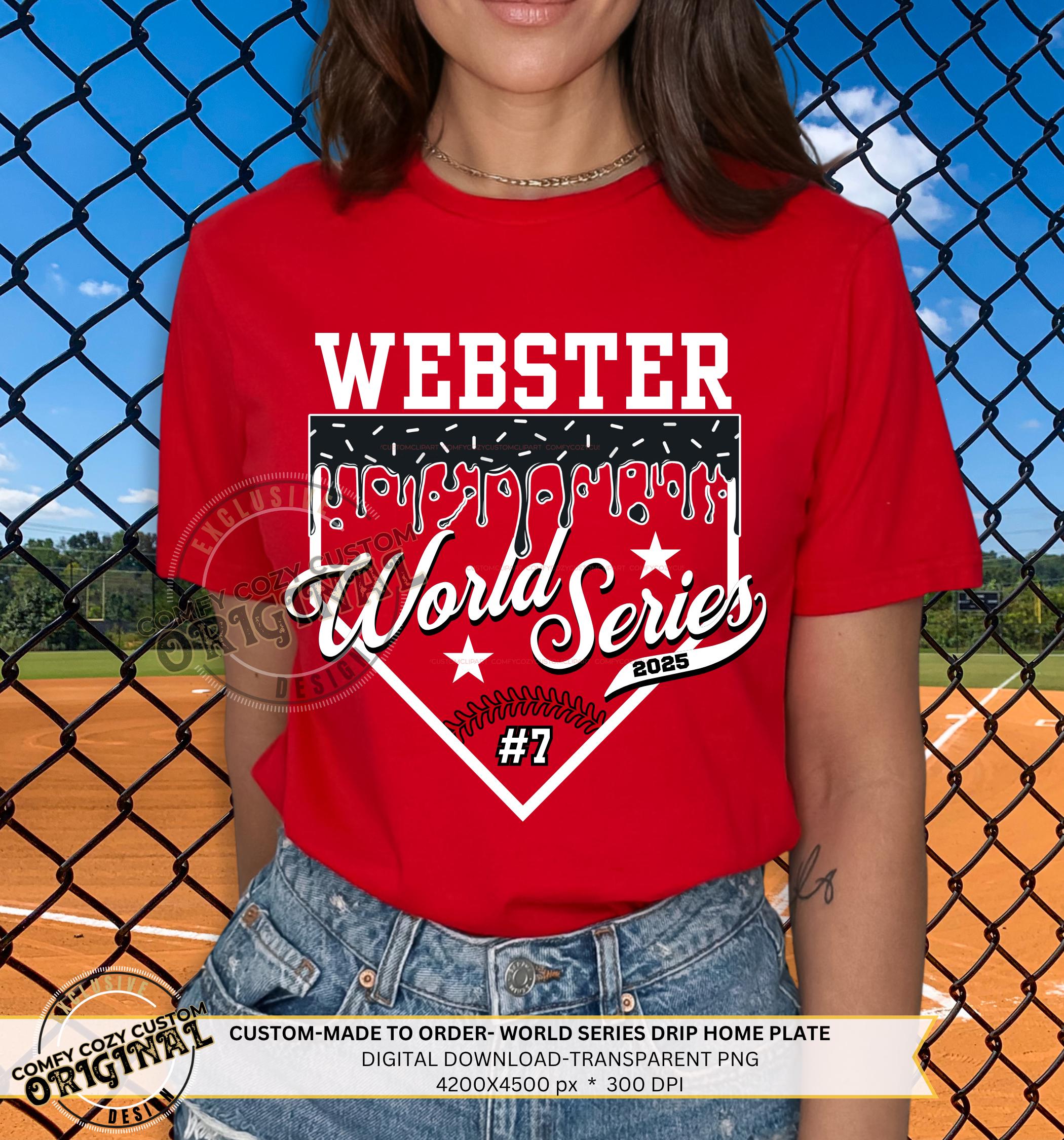 Custom Baseball World Series PNG |DIY World Series tee-shirts|Drip Homeplate| Drippy Baseball |Personal Baseballmama Little League Sports