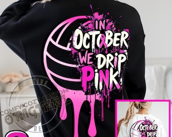 Volleybal Breast Cancer Awareness, png | Roze supportteam (digitale download)