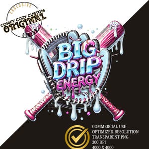 Niedliches Baseball Softball Eis tropfen PNG für diy teeshirt|Eis Sprinkle DTF Digitale Datei|Drippy Base Ball Mom tropft|Baseball tropft