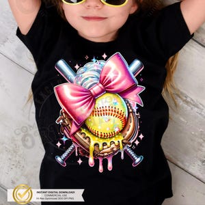Pink Coquette Softball Drip PNG | Boujee Sports Design (Digital Download) image 3