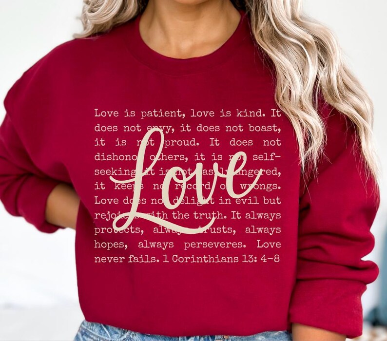 Love is Patient Sweatshirt main image 0