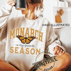 Monarch Mama Sweatshirt|Butterfly Sweater Sweat Shirt Gift for Monarch Lovers, Gardened Sweatshirt Gifted,Butterfly-totebag,Save Butterflies