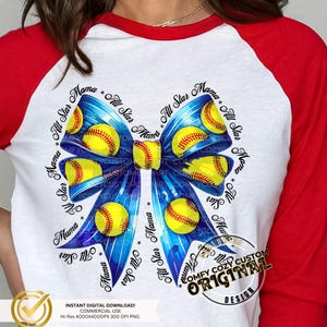 Coquette All Star Mama PNG|Softballmama Bow|GameDay DIY TeeShirt Grafik| Allstar Base-Ball DTF Sublimation | AllStars Mom beider Kommerzieller