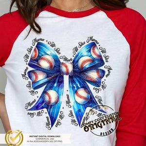 Coquette All Star Mama PNG|Baseballmama Bow|GameDay DIY TeeShirt Grafik| Allstar Base-Ball DTF Sublimation | AllStars Mom beider Kommerzieller
