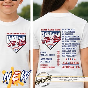Bola de base personalizada Drippy para softball | Fã-clube All Stars | Elenco All Stars Pocket | Baseballmama | Camisetas personalizadas com logotipo esportivo DIY