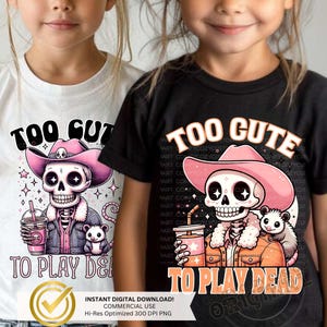 Pacote fofo de esqueleto de cowboy | Café Skellie png | Camiseta engraçada de esqueleto para amantes de café DTF Clipart Camisetas DIY | Esqueleto de gambá de café para crianças engraçadas