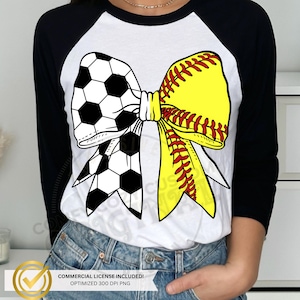 Coquette Split Bow PNG/Lindos diseños de camisetas de fútbol y softbol para el día del juego/Mamá de ambos lazos png/impresión dtf/media pelota blanda/vibes png/Uso comercial
