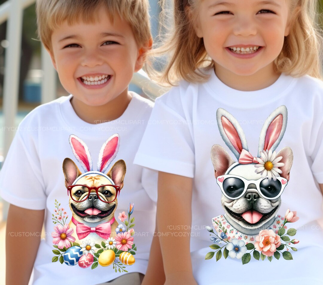 5 Dogs Wearing Bunny Rabbit Ears|cute Easter Dog Egg Hunt Shirt PNG ...