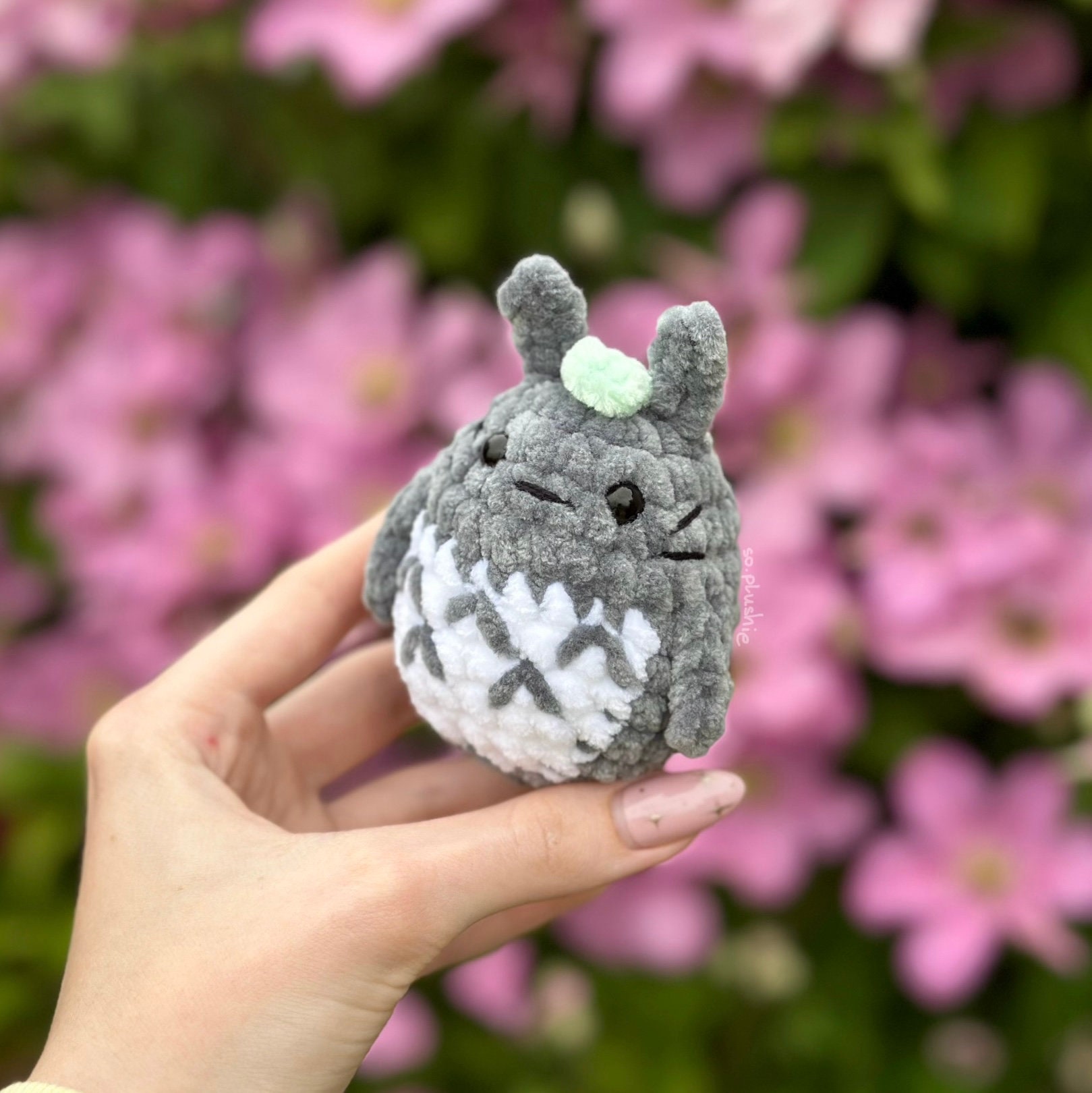 Crochet TOTORO Cute Pocket My Neighbor Totoro Handmade Plushie