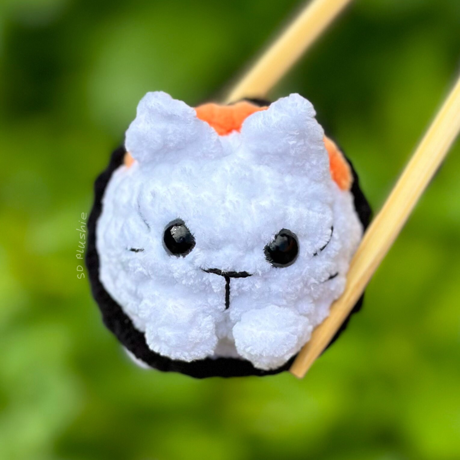 Crochet Sushi Cat | Cute Little Keychain | Sushi Cat Gift