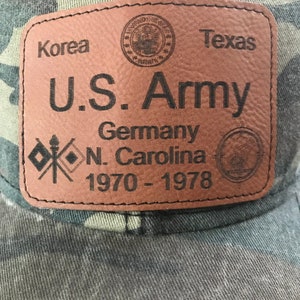 Custom Veterans Hat Patch