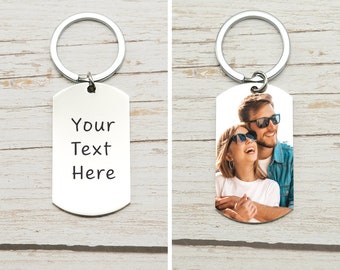 Personalized Picture Keychain,Custom Photo Keychain, Keychain For Boyfriend,Keychain For Him,Gifts For Men,Anniversary Gift For Him,Birthday