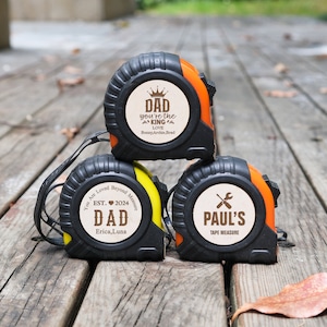 Vaderdagcadeaus, gepersonaliseerd meetlint, vadercadeau van dochter, gegraveerd cadeau voor vader, aangepaste cadeaus voor vader, onmetelijk geliefd, cadeau vader