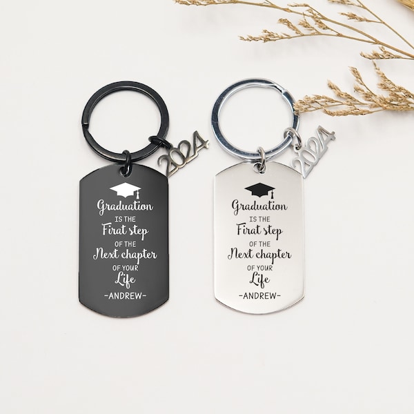 Custom Graduation Keychain,Graduation Keyring,Keychain For Students,2024 Graduation Gifts ,Class of 2024,Gifts of student