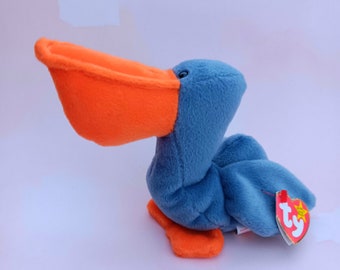 Scoop the Pelican Beanie Baby | TY Beanie Babies Collectible I 3rd Generation Scoop Beanie Baby I Nostalgic Gift