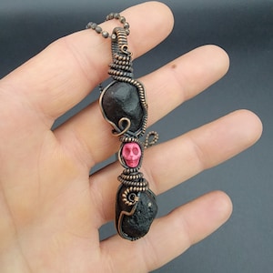 Obsidian Apache Tear Amulet #16
