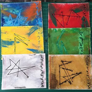 Sigil Sticker 6er Pack Elementar Erzengel horizontal