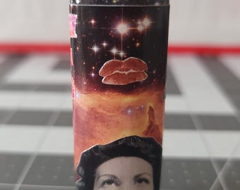 Handcut Collage Bic Lighter: Handmade Art