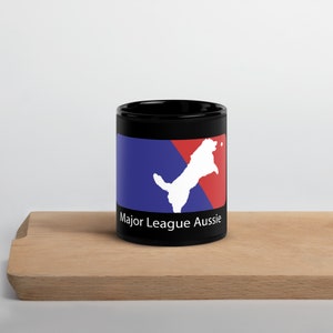 Black Glossy Aussie Mug