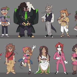 FULL REF SHEET // Custom Character Design Reference Sheet Commission ...