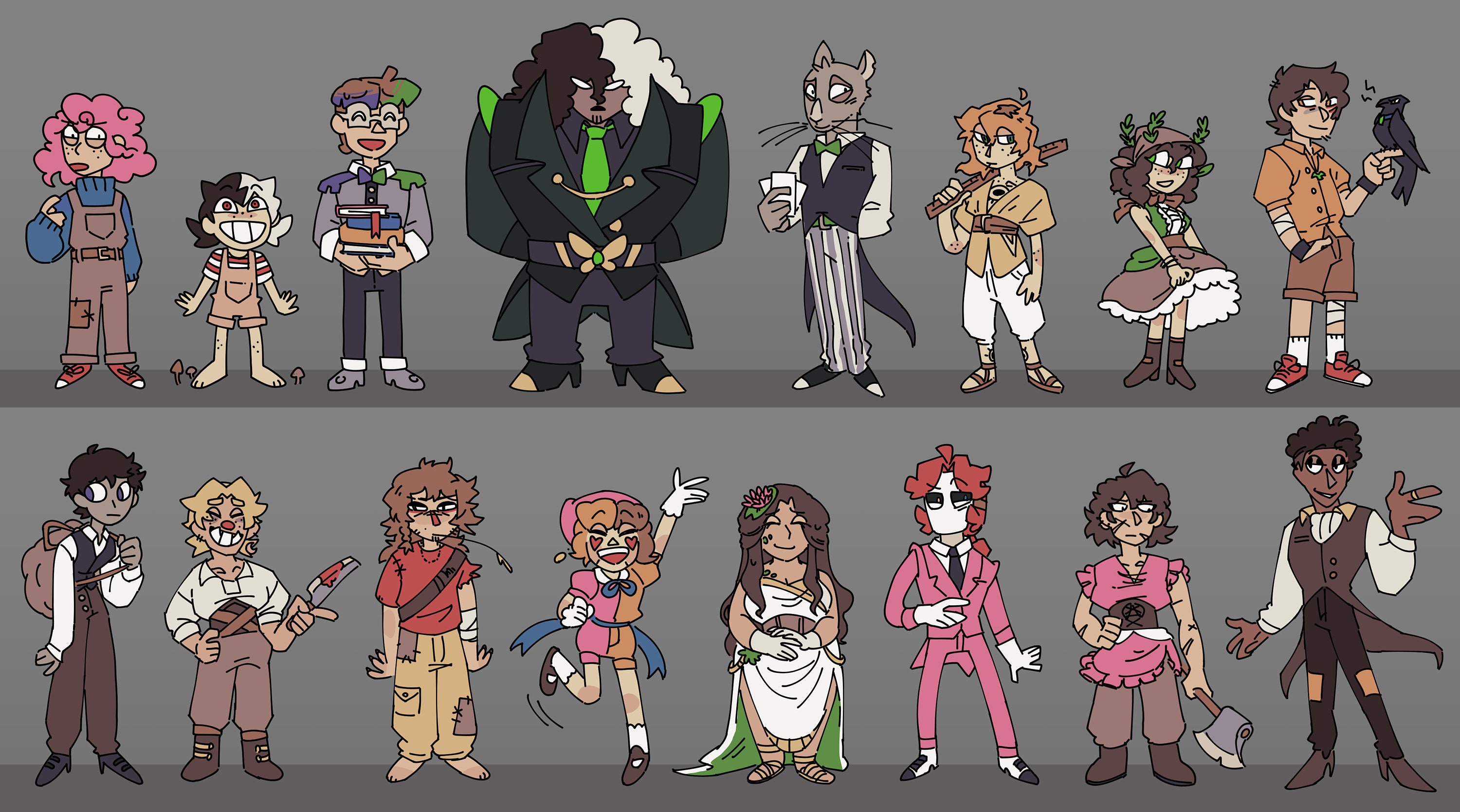 Variation. Color Character Design SIMPLE COLOR // Custom Color Character Design Commission - Dnd, Oc ...