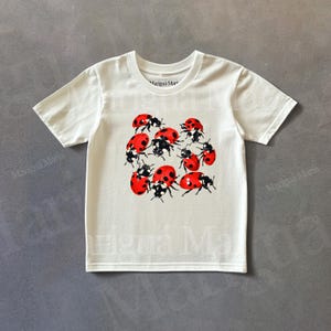Vintage Bug Aesthetic Shirt, Y2k Insect Lover Graphic Tee, Retro 90s Entomology Tshirt, Artful Cottagecore Ladybugs Shirt, Boho Kids Shirt
