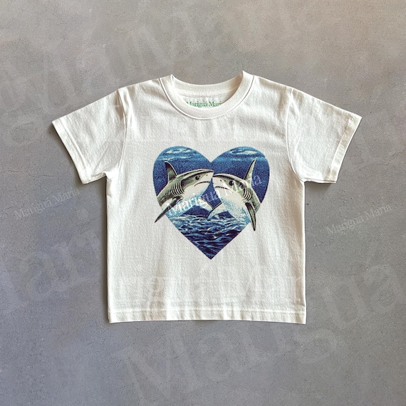 Vintage Shark Graphic Tee, Sea Life Retro Tshirt, Ocean Shirt, Marine Nature Shirt, Funny Shirt, 2000s Clothes, Beach Shirt, Gift For Her
