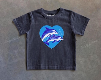 Dolphin Graphic Tee, Vintage Sea Shirt, Ocean Gift for Her, Trendy