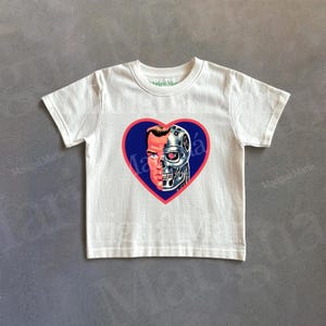 Terminator Graphic Tee, Retro Terminator Movie Tshirt, 90s Style Baby Tee, Arnold Gym Shirt
