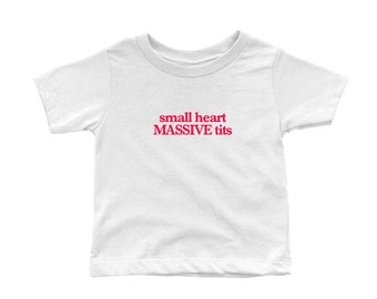 Small Heart Massive Tits Baby Tee