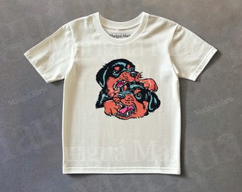 Vintage Rottweilers Graphic Tee, Retro Dog Tshirt, 90s Style Baby Tee, Animal Toddler Shirt