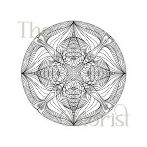 Mandala Coloring Page with Psychedelic Patterns no27
