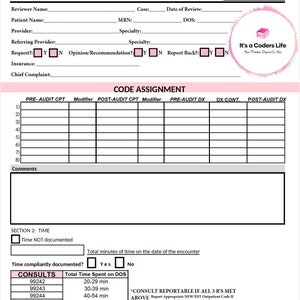 AMA 2023 FILLABLE PDF Office or Other Outpatient Consultations E/M ...