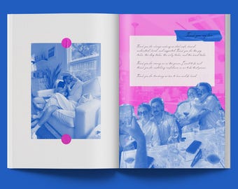 Unique Anniversary Gift - Editable Zine Template for DIY Digital Zine | Custom Canva Design | Personalized Touch