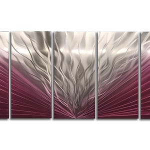 Abstract Art/wall decor/Metal wall sculpture/Metal painting/deco/metal wall art/metal art on aluminum/Home/Gift/Made in Canada/Free shipping