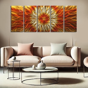 Contemporary Art/wall decor/Metal wall sculpture/Metal painting/Deco/metal wall art/metal art on aluminum/Gift/Made in Canada/Free shipping