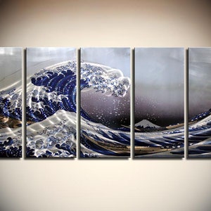 Metalic Art/wall decor/Metal wall sculpture/Metal painting/metal wall art/Abstract metal wall sculpture painting for large walls/Waves